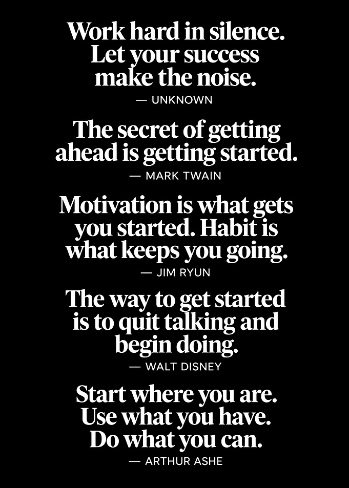 Inspirational Motivational Quotes Poster
