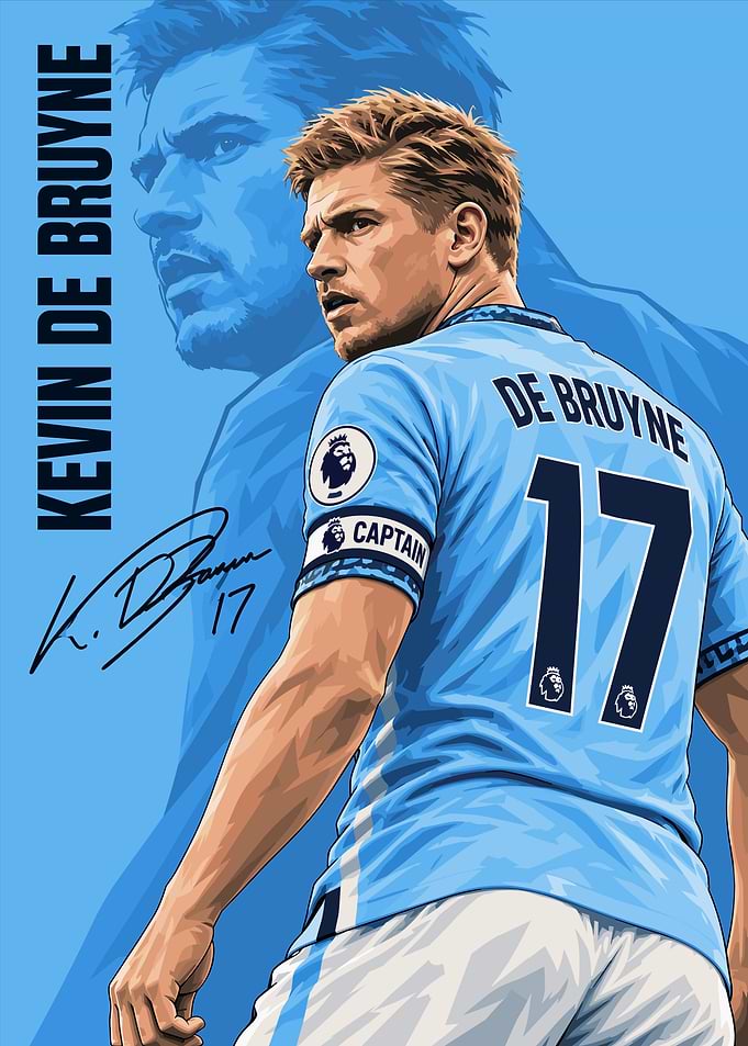 Kevin De Bruyne Manchester City Poster