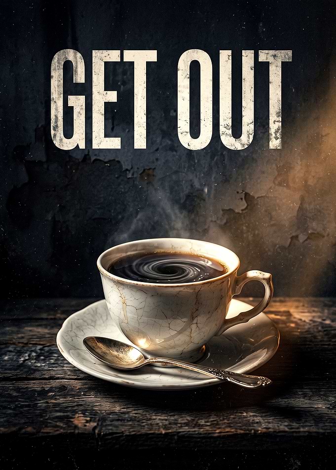 Get Out Movie Coffee Poster