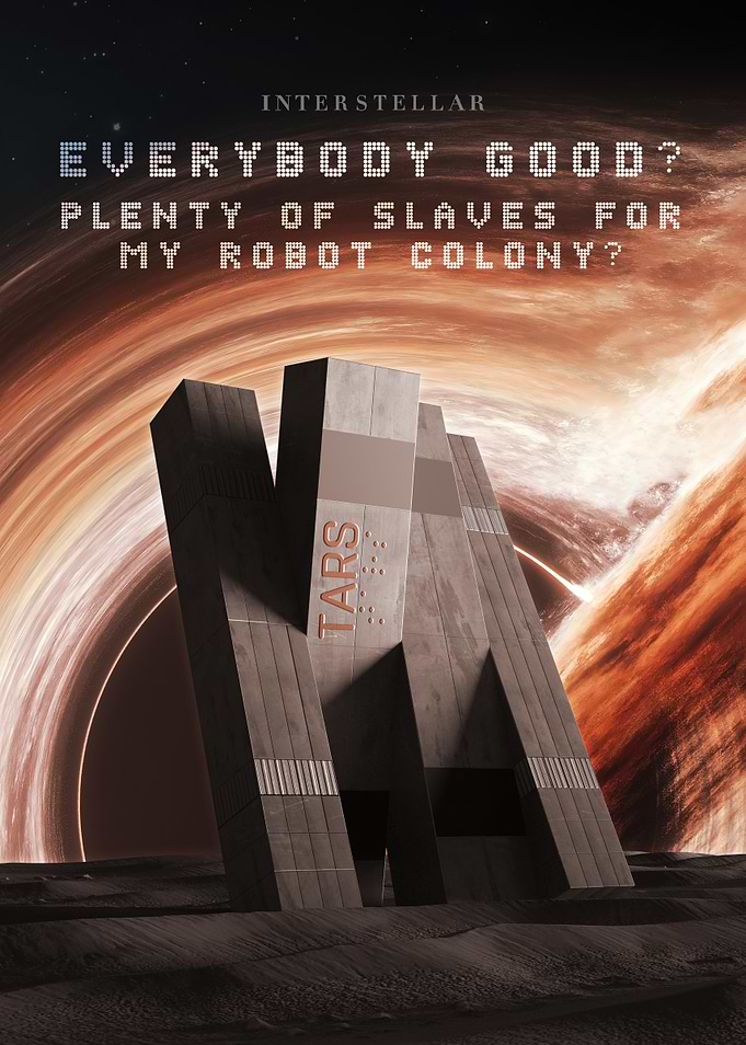Interstellar TARS Robot Poster