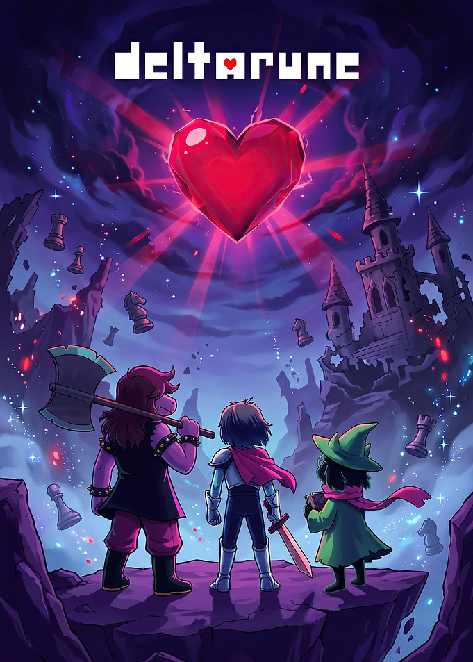 Deltarune Game Poster Art