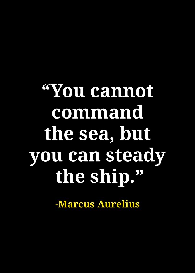 Marcus Aurelius Stoic Quote Poster