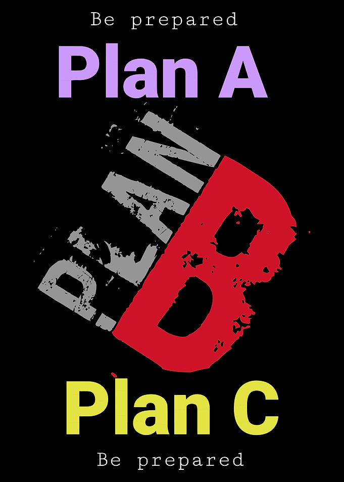 Be Prepared Plan A B C