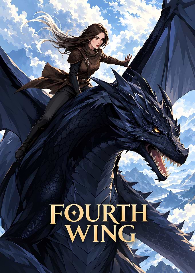 Fourth Wing Dragon Rider Poster