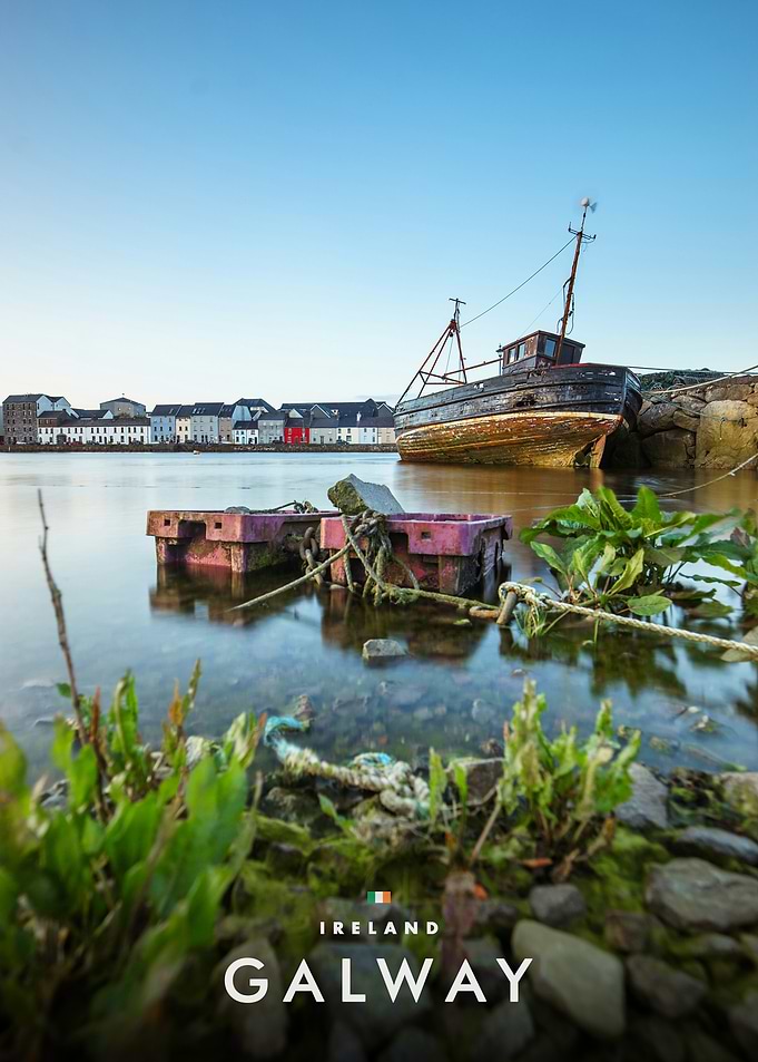 Old Fishing Boat in Galway Ireland