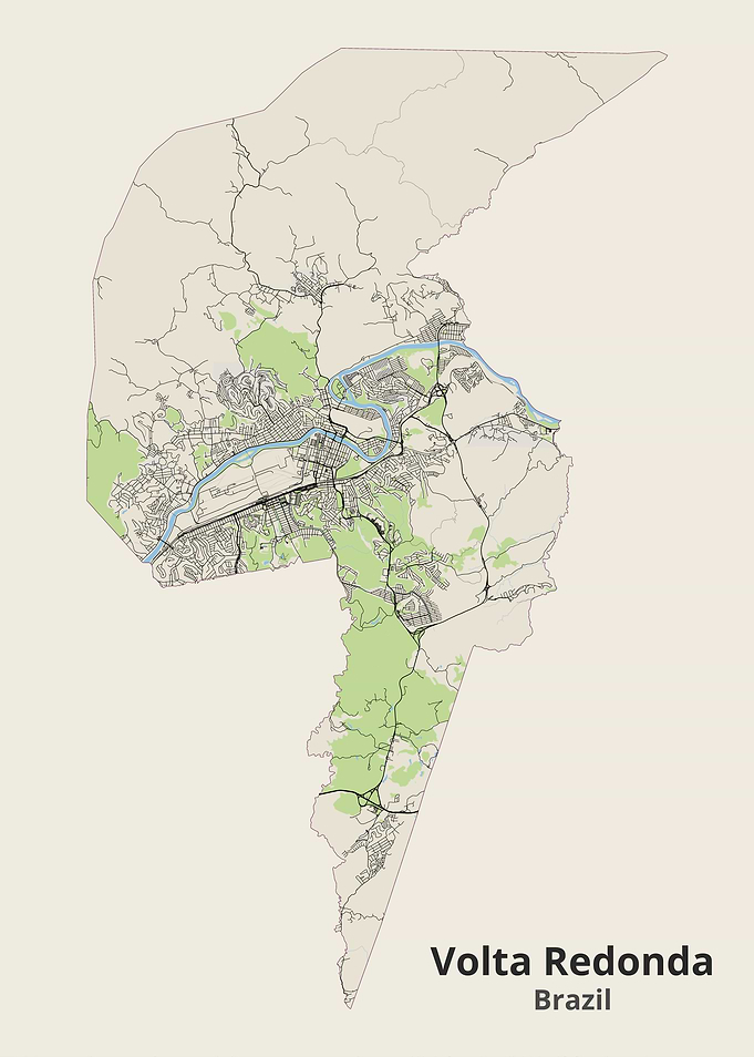 Volta Redonda Brazil City Map