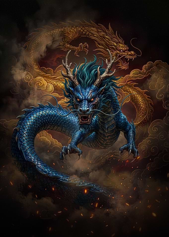 Qinglong is the Azure Dragon of Chinese Mythology
