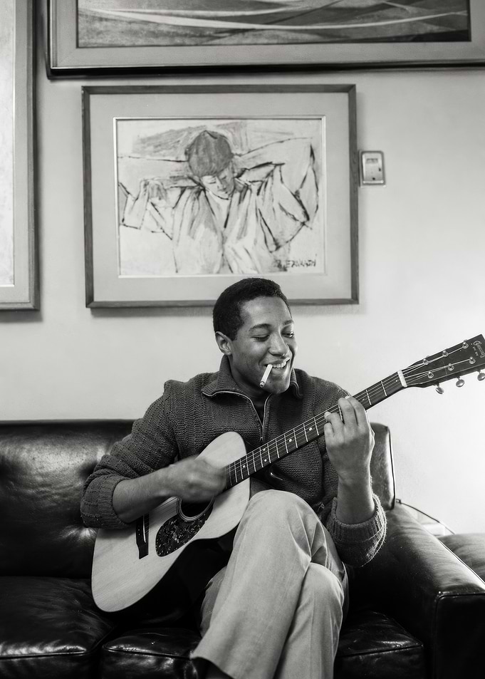 Sam Cooke Playing Acoustic Guitar