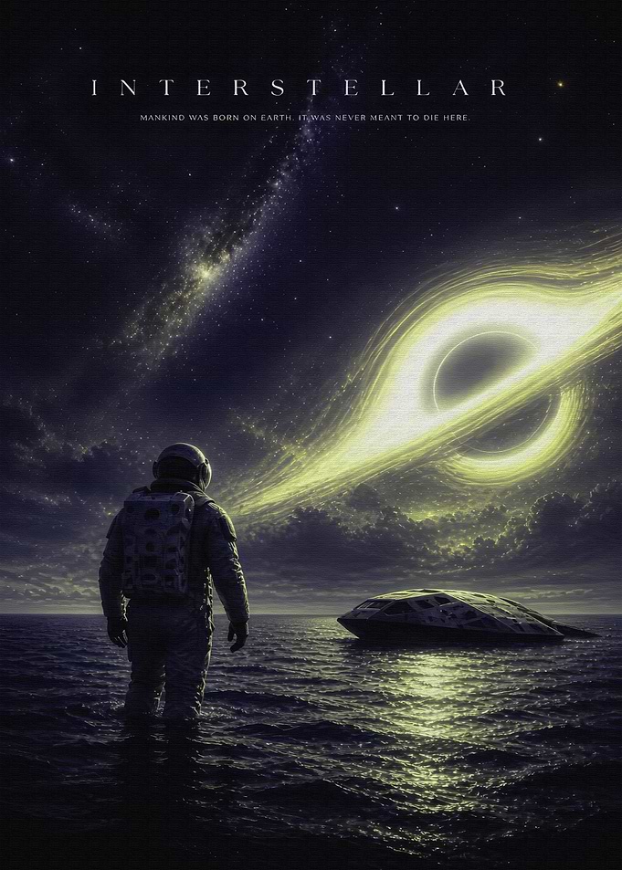 Interstellar Movie Poster Art