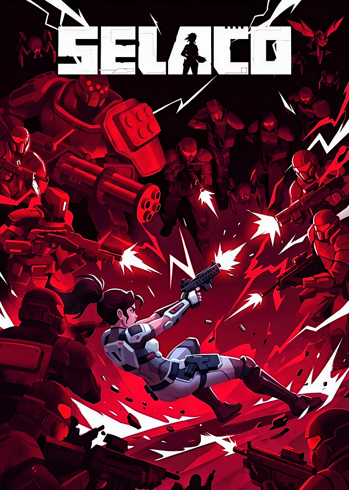 Selaco Video Game Action Poster