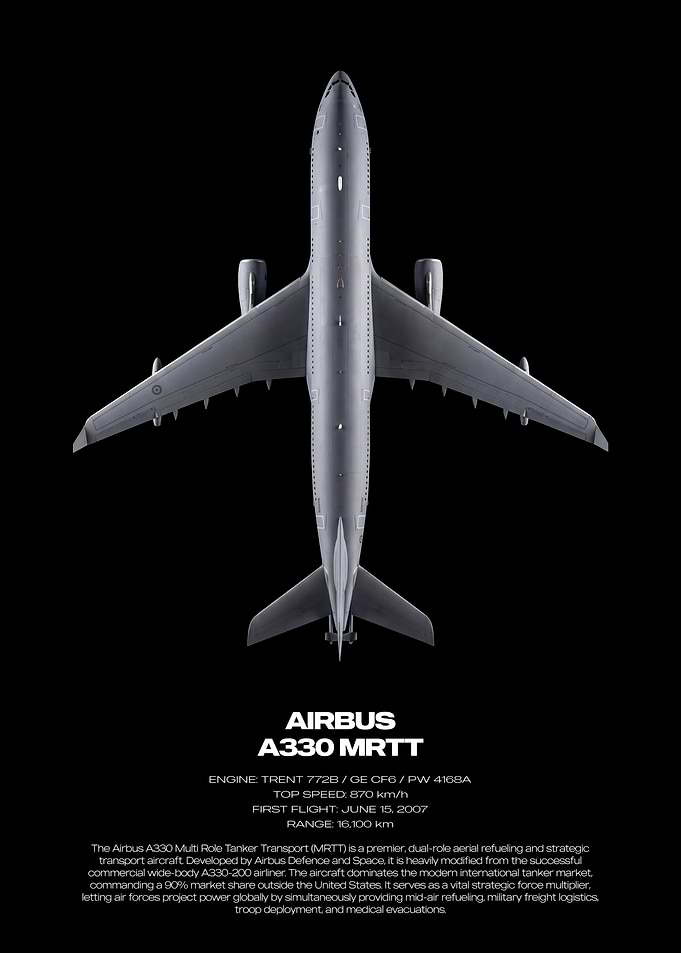 Airbus A330 MRTT Technical Poster