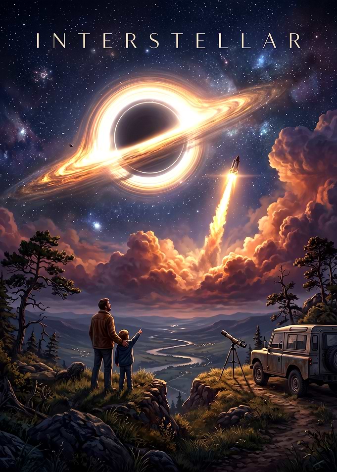 Interstellar Movie Poster Art