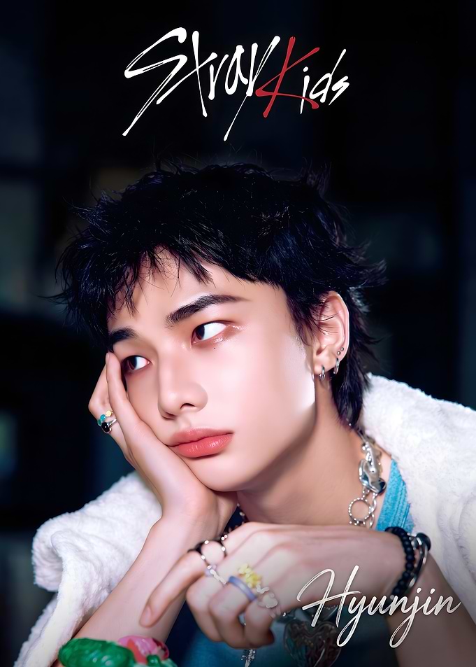 Stray Kids Hyunjin Portrait art