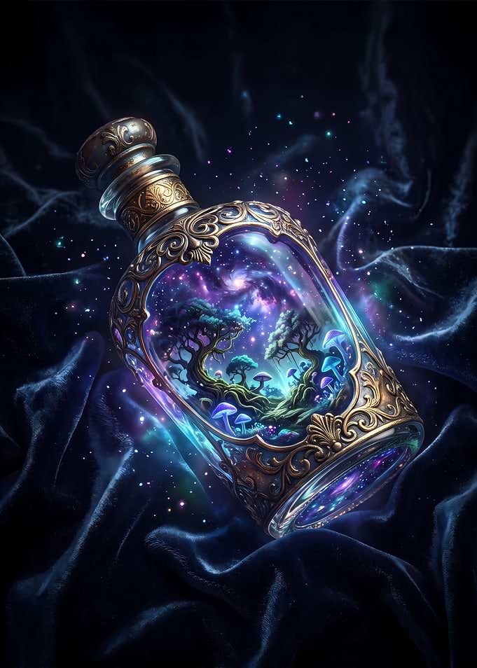 Cosmic Nebula in a Bottle