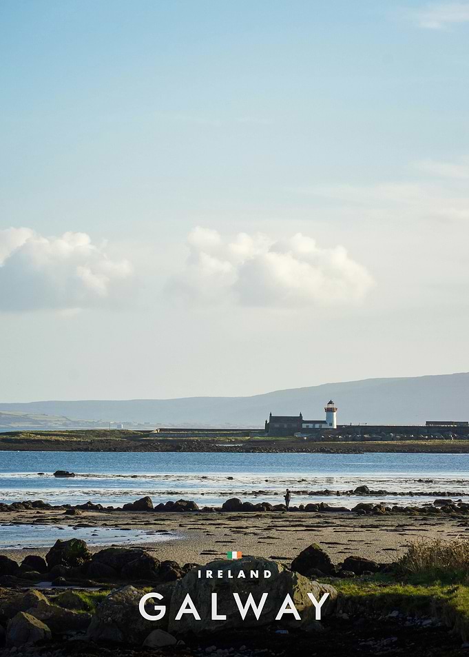 Galway Ireland Coastal Lighthouse Landscape