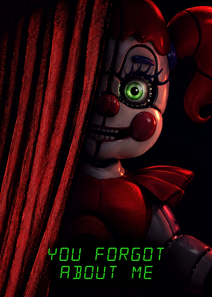 Circus Baby Five Nights at Freddy's Curtain movie poster