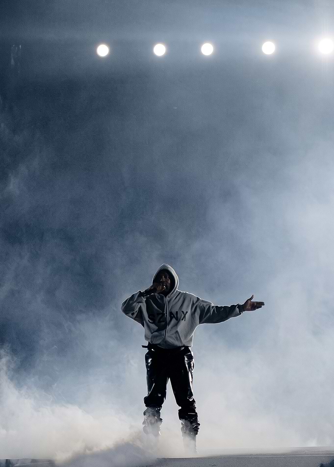 Kanye West Performing on Stage