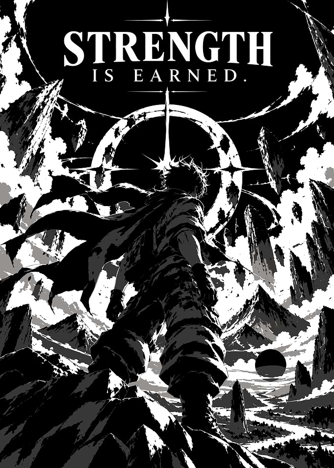 Strength Is Earned Anime Poster
