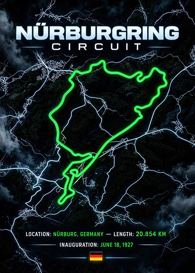 Nürburgring Circuit Map