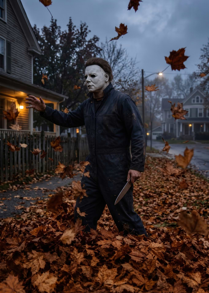 Michael Myers in Autumn Leaves