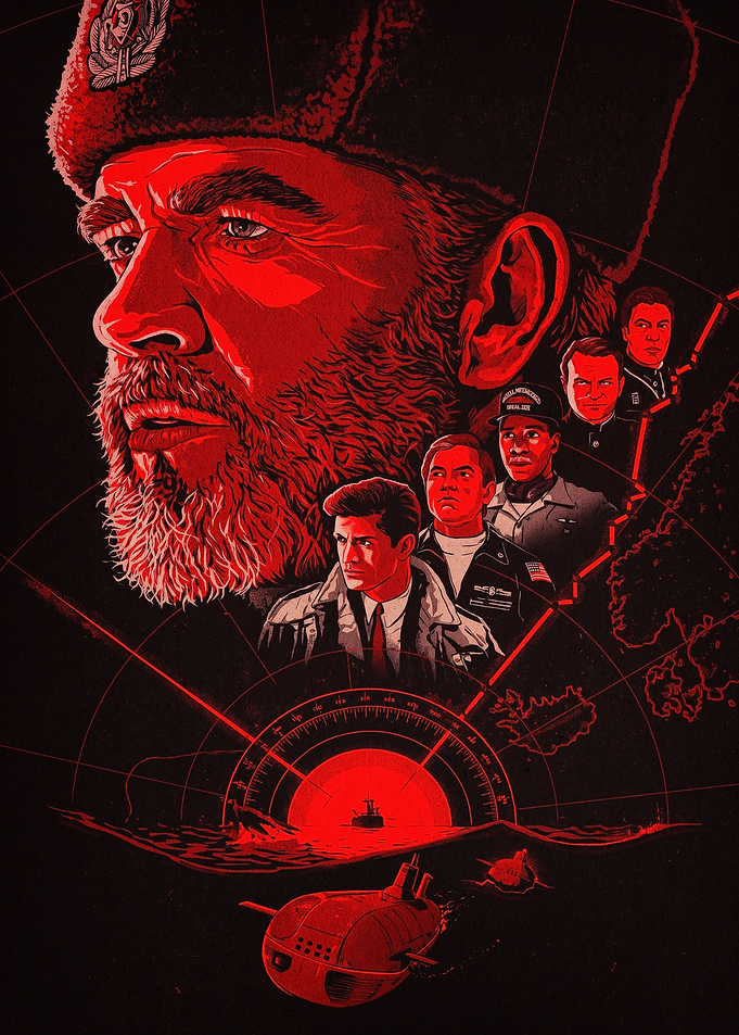 Submarine Cold War Retro Movie Art