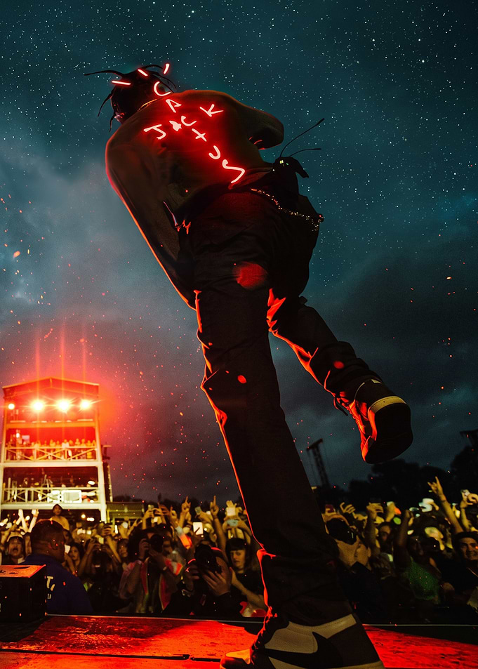 Travis Scott Cactus Jack Neon Concert