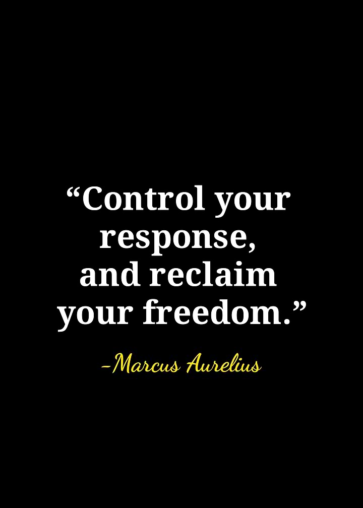 Marcus Aurelius Stoic Quote Poster