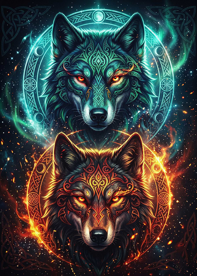 Wolf Spirit Dual Element Fantasy Ar