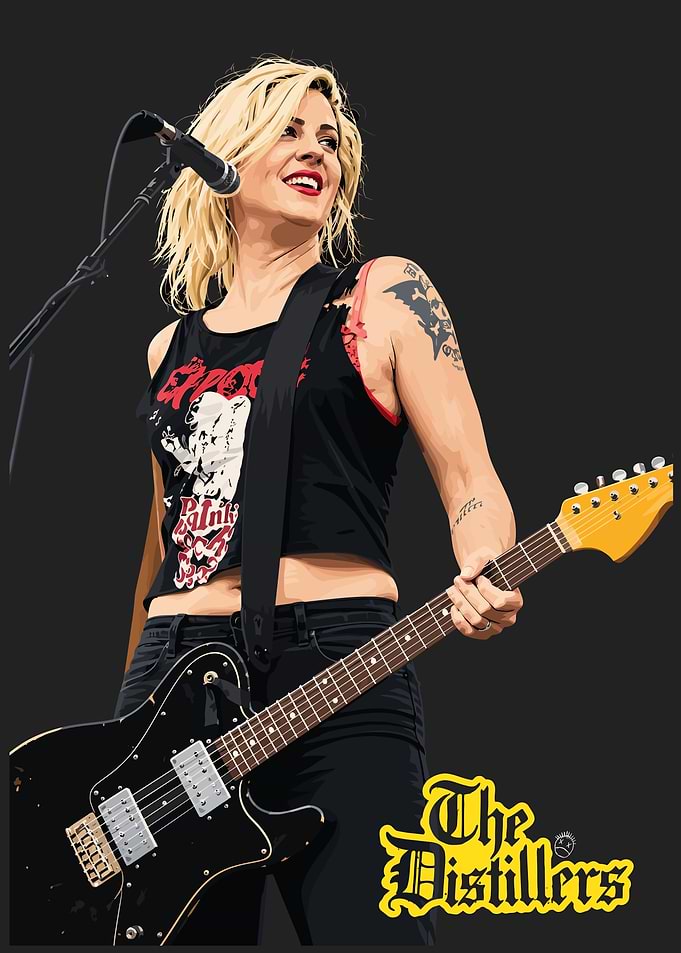Brody Dalle The Distillers Illustration