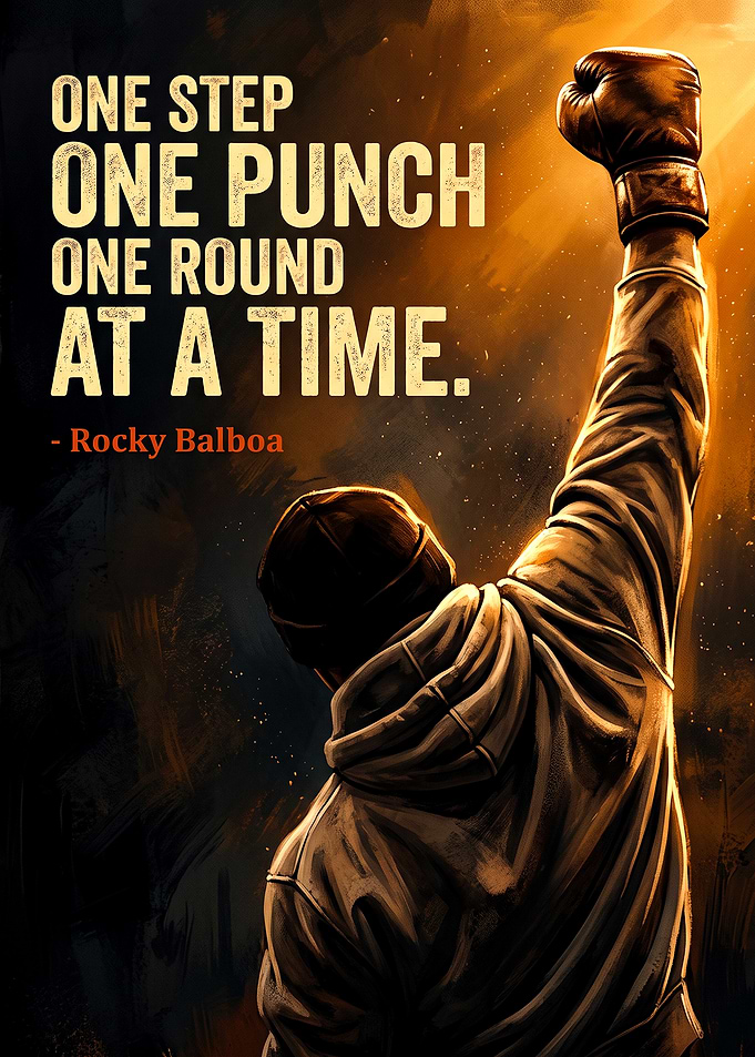 Rocky Balboa Inspirational Boxing Poster