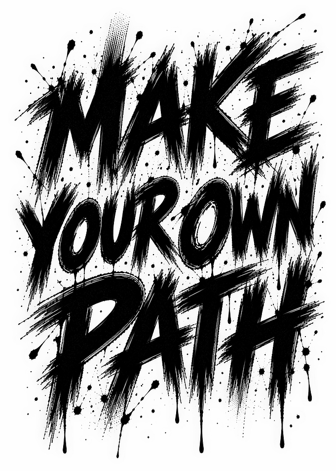 Make Your Own Path Typography Art