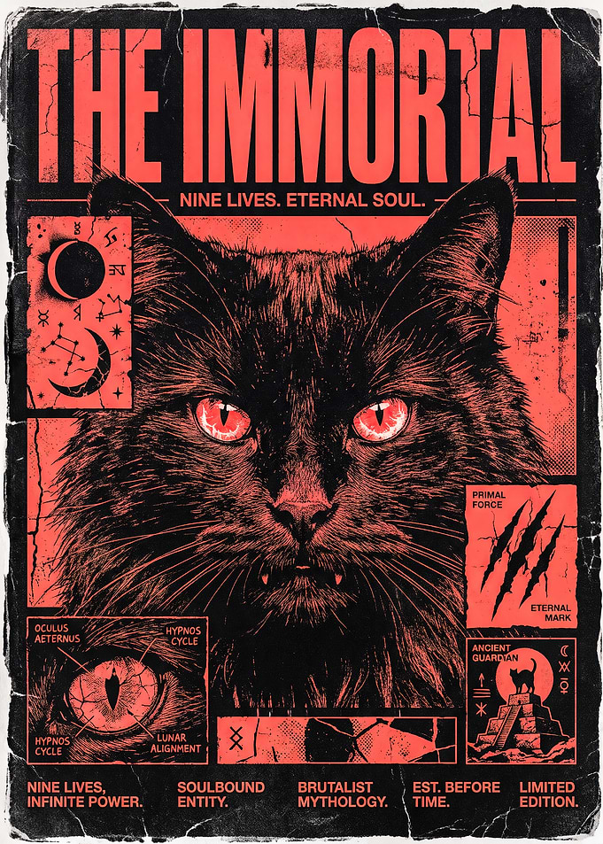 The Immortal Black Cat Poster