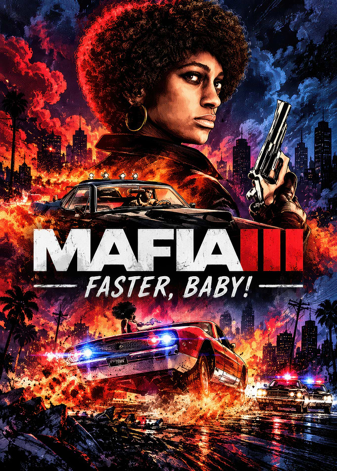Mafia III Faster Baby Poster