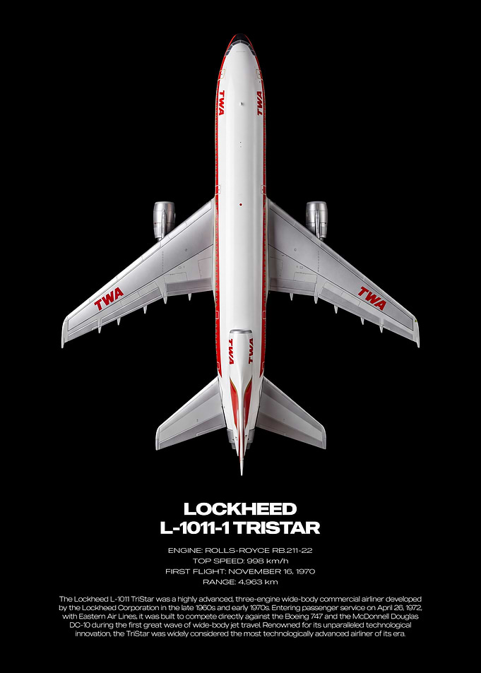 Lockheed L-1011-1 TriStar TWA Poster