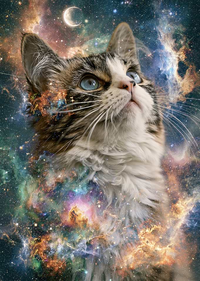 Cosmic Cat in Deep Space