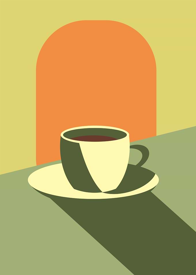 Modern Coffee Cup Illustration