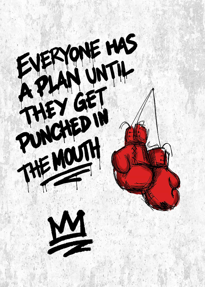 Boxing Quote Poster