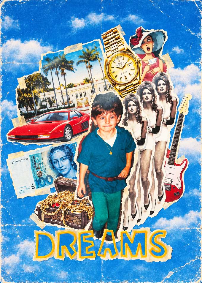 Dreams Collage Poster