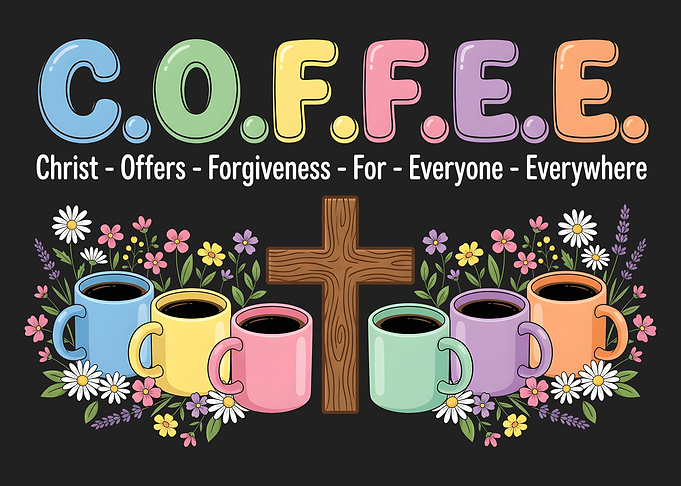 Christian Coffee Themed Inspirational Graphic
