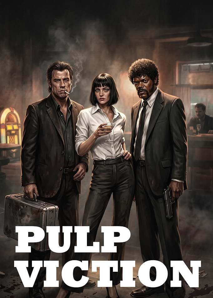 Pulp Fiction Movie Poster Art