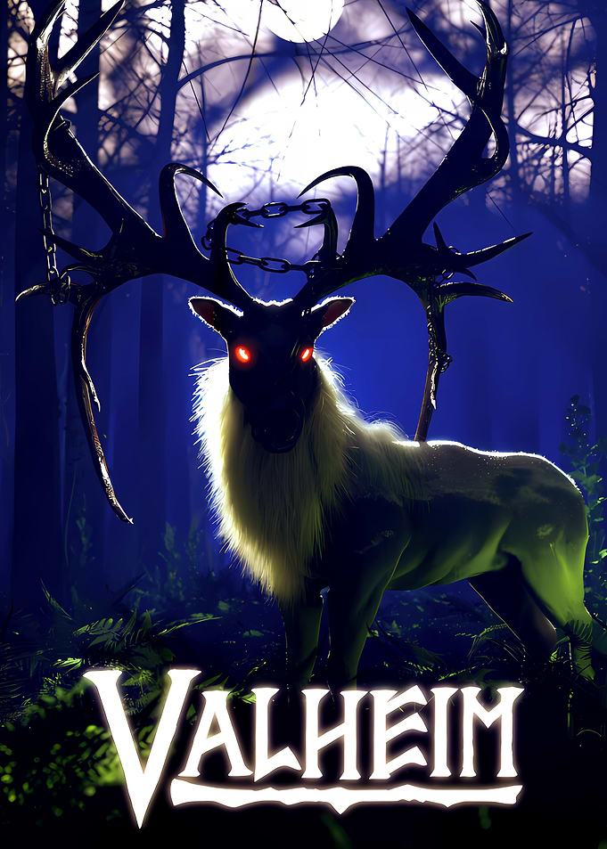 Valheim Eikthyr Boss Poster