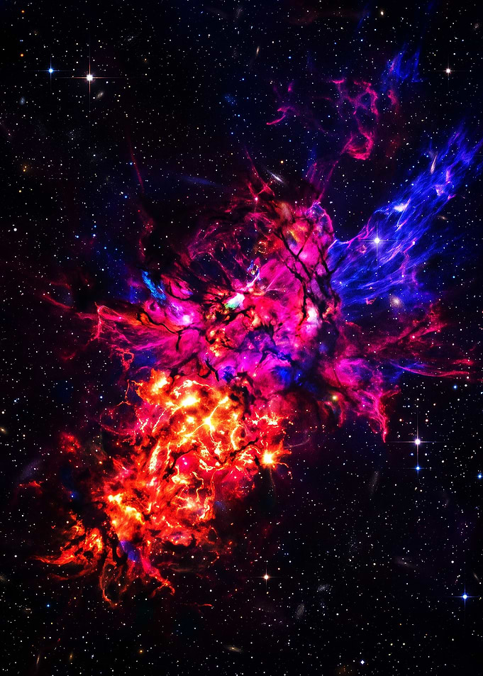 Vibrant Nebula in Deep Space