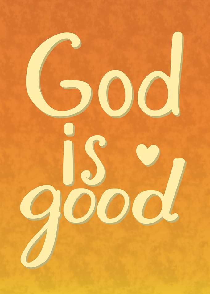 God Is Good Inspirational Wall Art