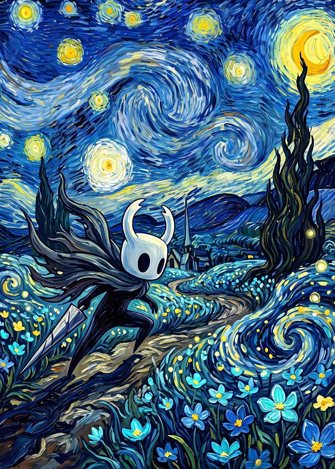 Hollow Knight Starry Night Mashup