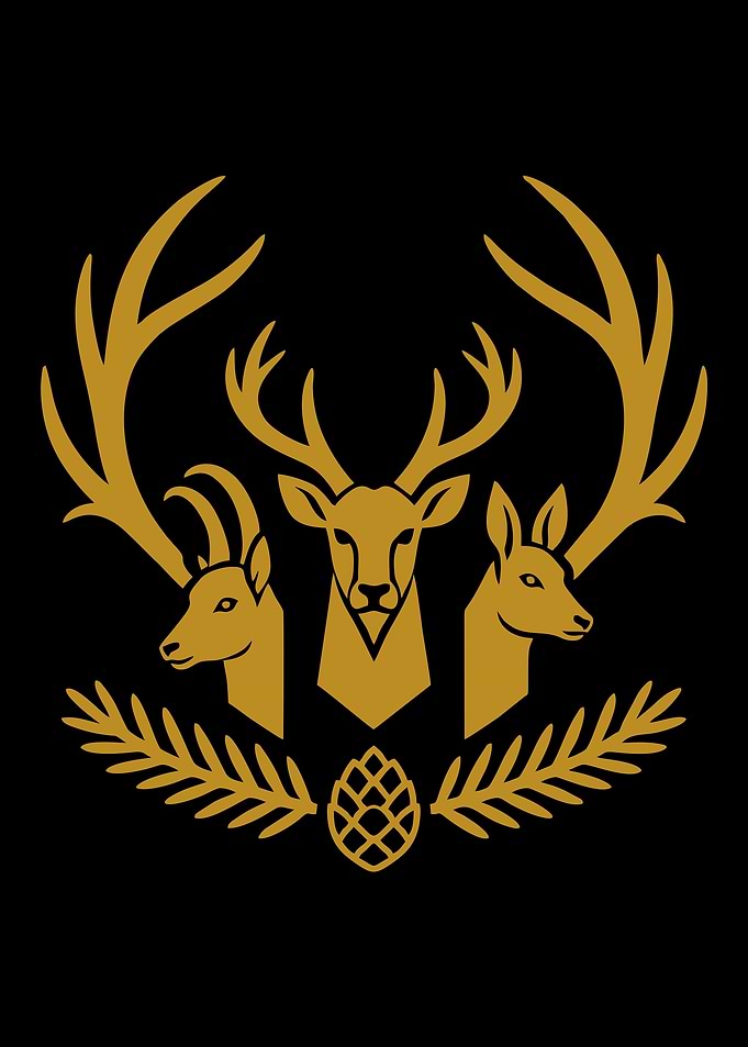Minimalist Golden Wildlife Emblem