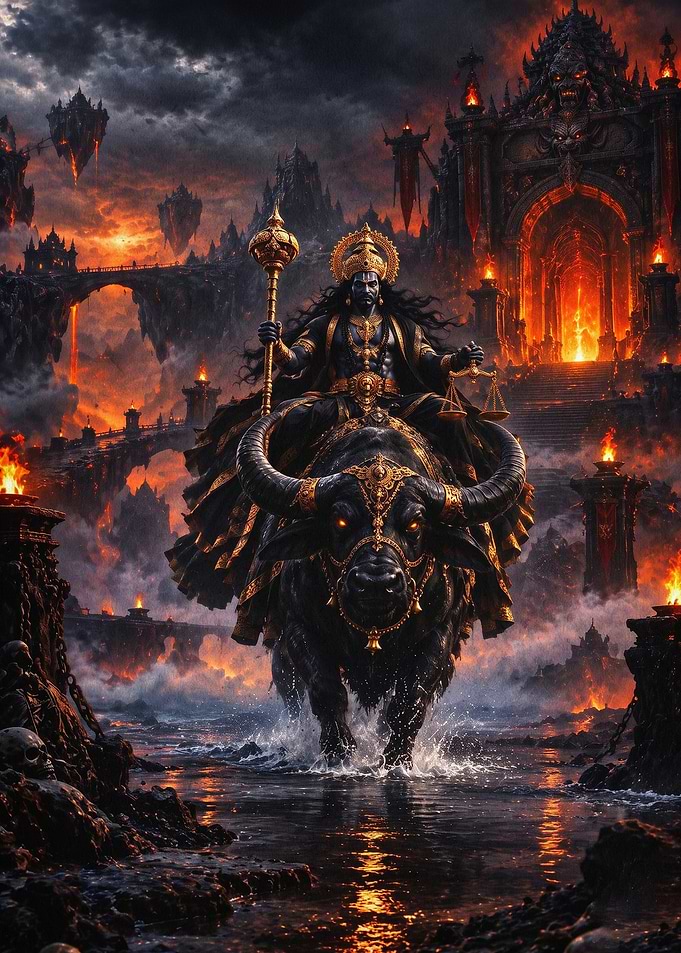 Yama Hindu God Underworld Dark Fant