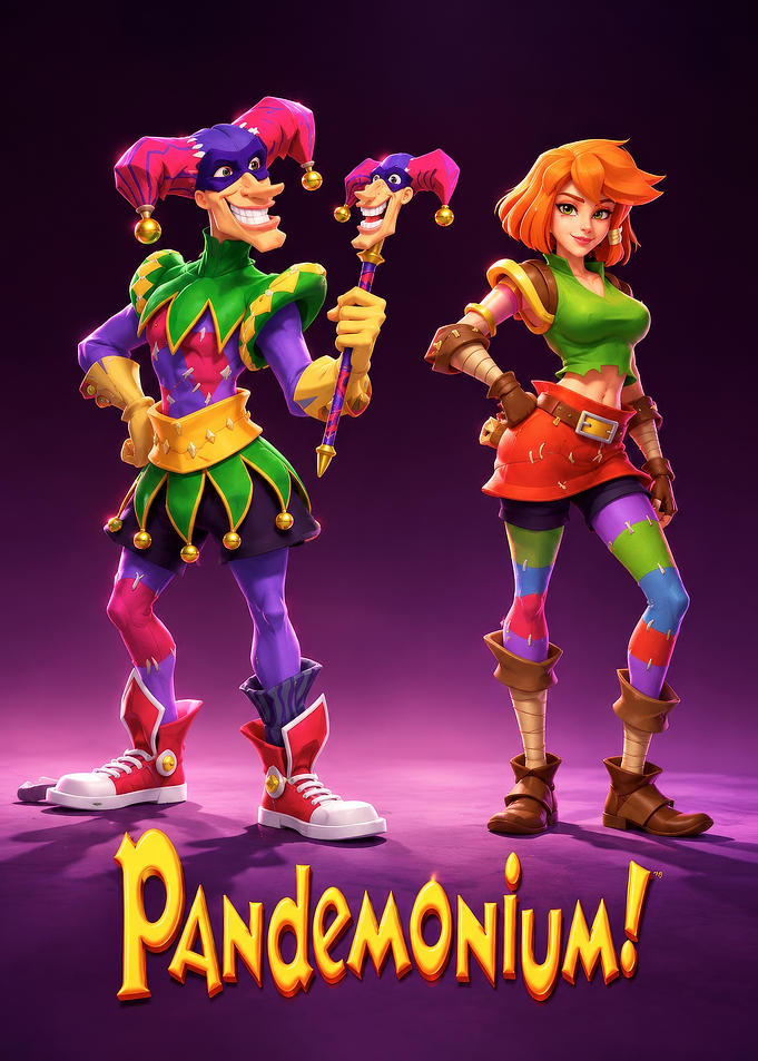 Pandemonium Game Characters Artwork