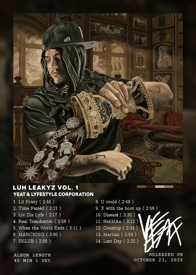 Yeat Luh Leakyz Vol 1 Album Cover
