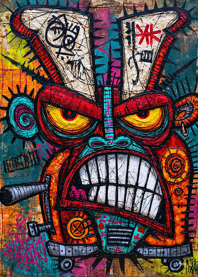 Furious Toaster - Grotesque Retro Kitchen Art