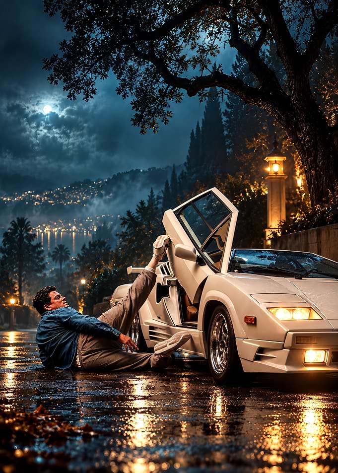 Jordan Belfort Lamborghini Scene